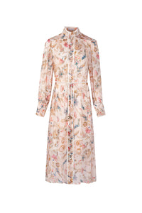 Alexandra Printed Dress Beige