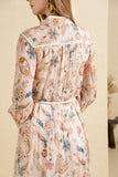 Alexandra Printed Dress Beige